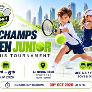 1st Champs Open Junior Tennis Tournament - Age 6 & 7 Years