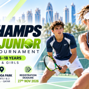 1st Champs Open Junior Tennis Tournament - Age 16 to 18 Years